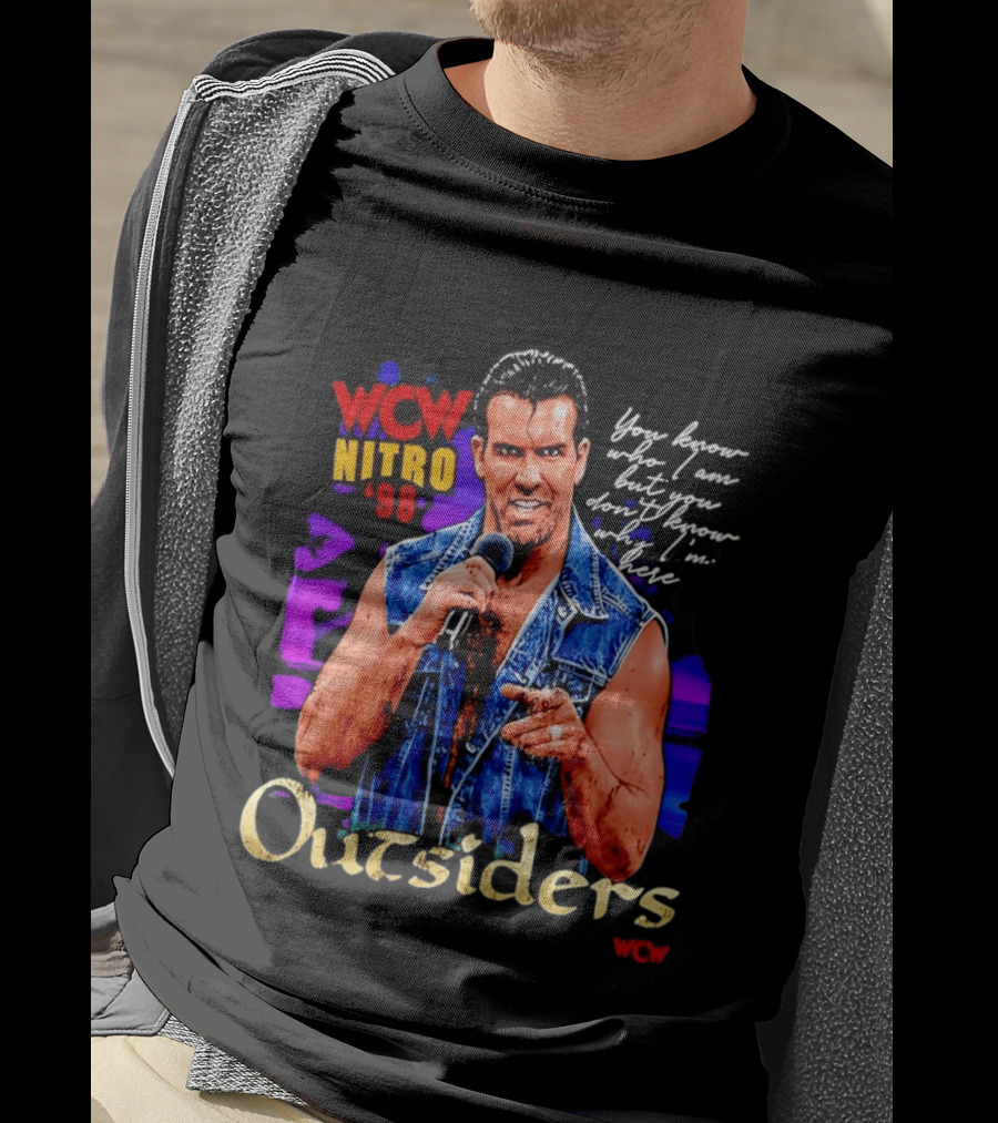 WCW Nitro '98 Scott Hall Outsiders You Know Who I Am T-Shirt