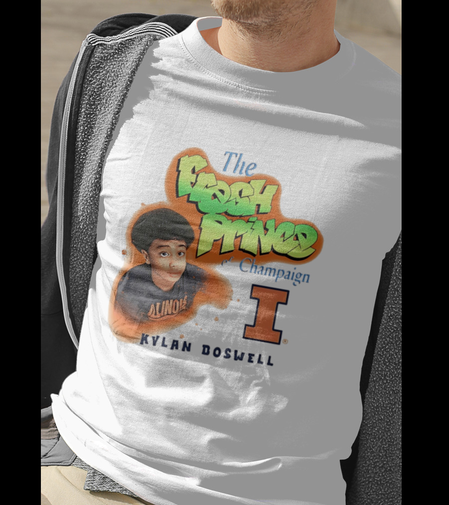 Kylan Boswell Illinois Fighting Illini The Fresh Prince Of Champaign T-Shirt