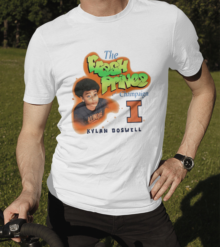Kylan Boswell Illinois Fighting Illini The Fresh Prince Of Champaign T-Shirt