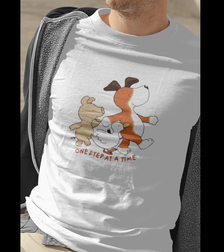 Dog Pig And Duck One Step At A Time T-Shirt