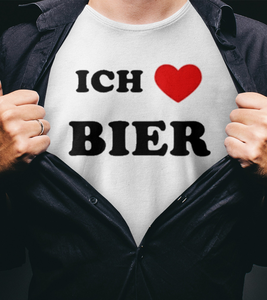 Ich Love Bier Heart Germany T-Shirt