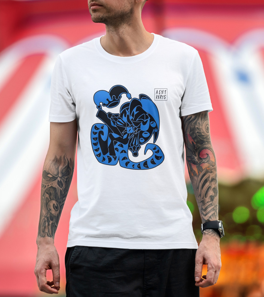 Shadow Milk Cookie Run A4NT Peeking Jester Snake T-Shirt
