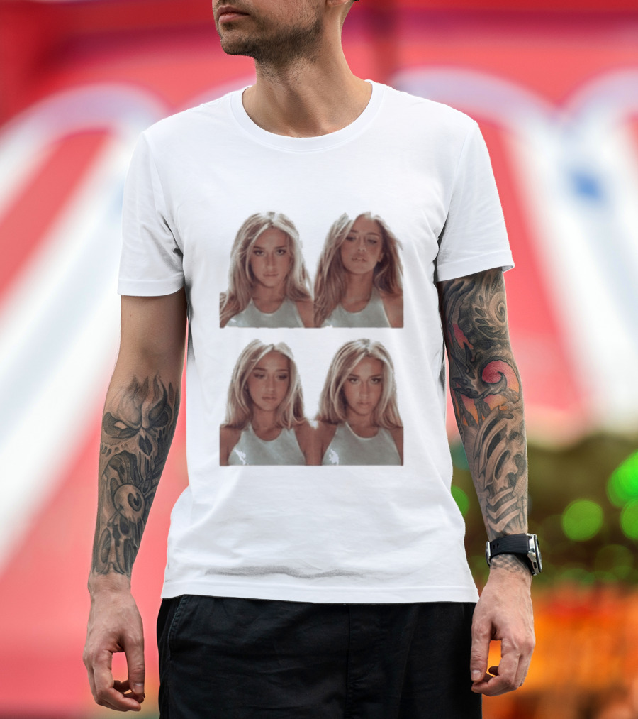 Tate McRae Photo Collage Lollapalooza 2026 Chicago T-Shirt