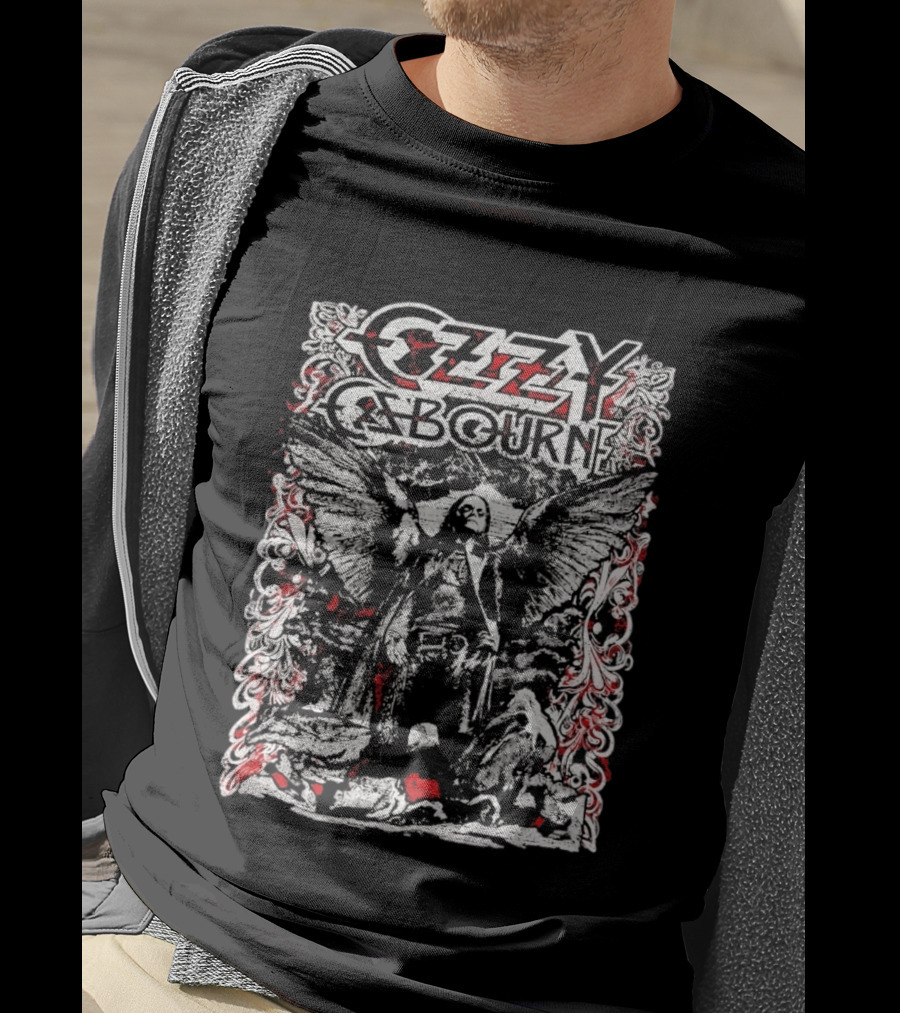 Ozzy Osbourne 2026 Prince Of Darkness Angel Wings T-Shirt