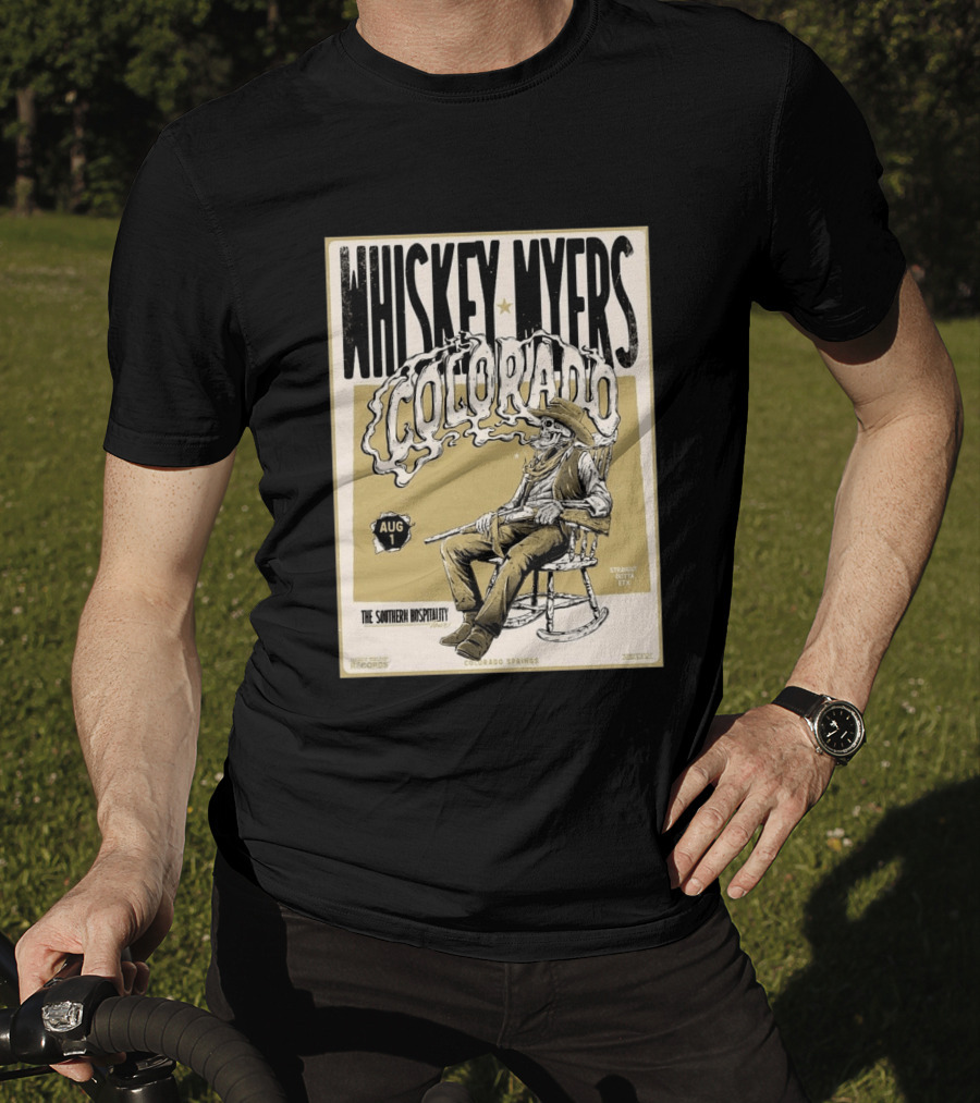 Whiskey Myers Colorado Springs Southern Hospitality Tour August 1 Ford Amphitheater 2026 T-Shirt