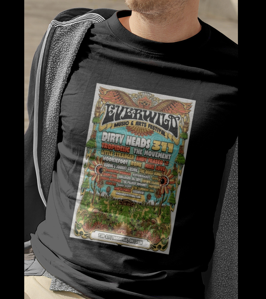 Everwild Music Arts Festival Dirty Heads 311 Tropidelic July August 2026 Thornville T-Shirt