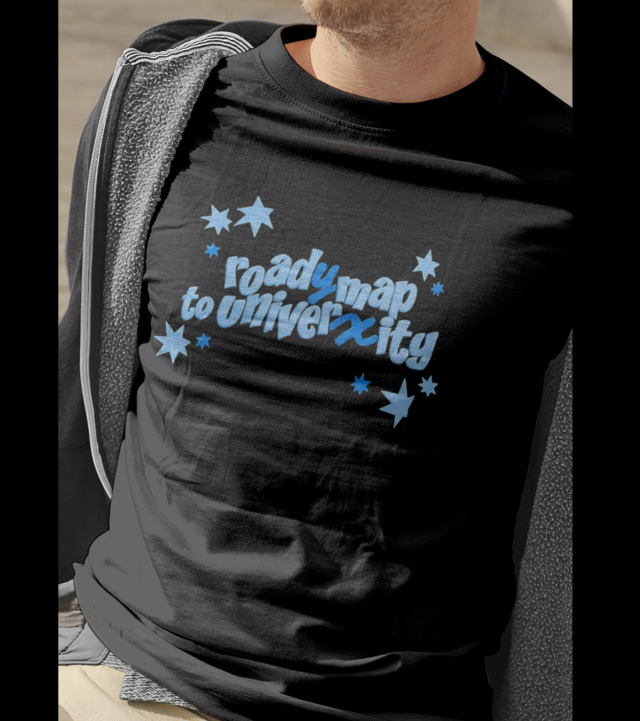 Roady Map To Univerxity With Stars T-Shirt