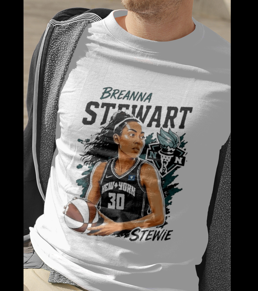 Breanna Stewart New York Liberty Stewie 30 Basketball Star T-Shirt