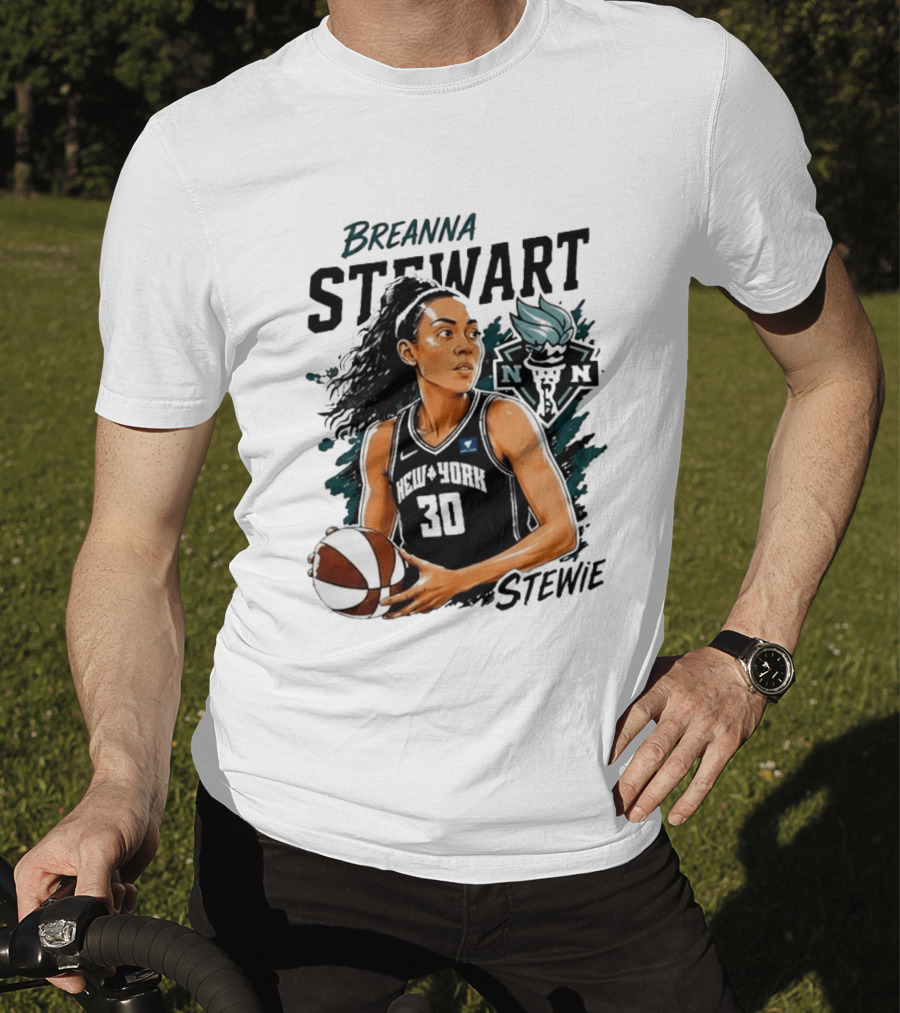 Breanna Stewart New York Liberty Stewie 30 Basketball Star T-Shirt
