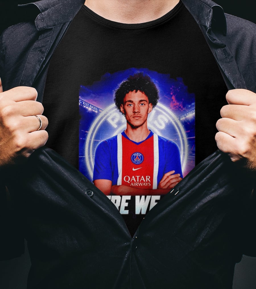 Maghnes Akliouche To Paris Saint Germain Here We Go T-Shirt