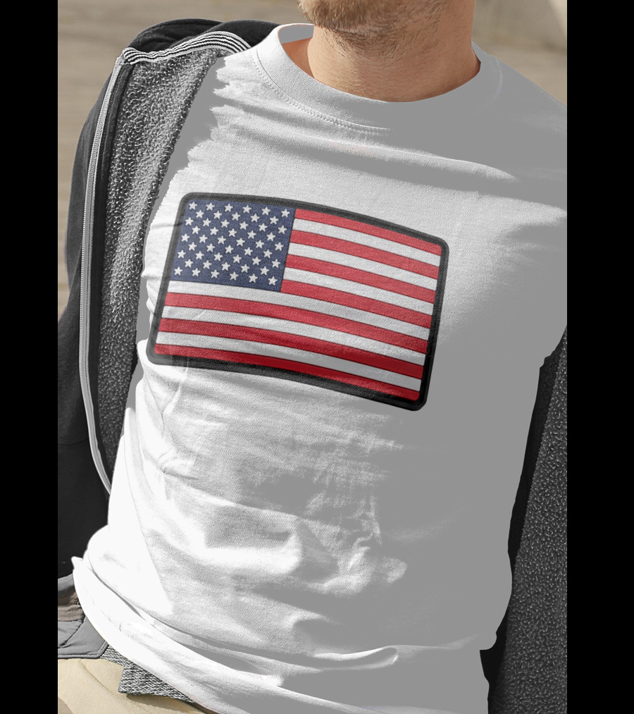 Dan Cevette American Flag Hat United States Stars And Stripes T-Shirt