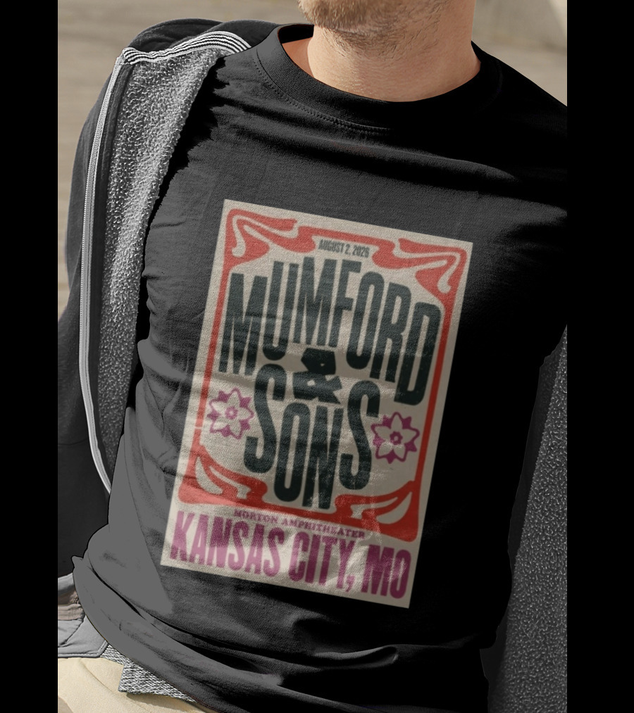 Mumford And Sons August 2 2026 Morton Amphitheater Kansas City MO T-Shirt