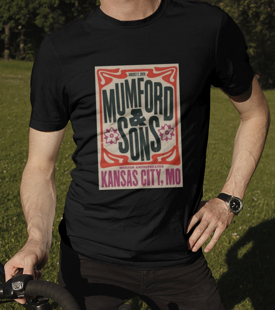 Mumford And Sons August 2 2026 Morton Amphitheater Kansas City MO T-Shirt