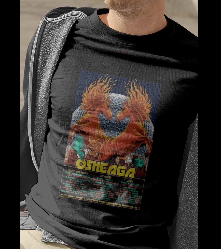 Osheaga Montreal QC 2026 Twenty One Pilots Lorde Concert Parc Jean Drapeau Limited Edition T-Shirt