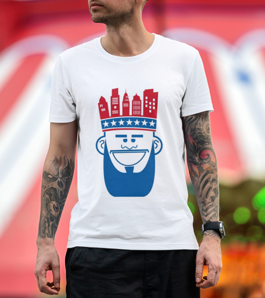 Lebron James Philadelphia 76ers Philly King Skyline Crown T-Shirt