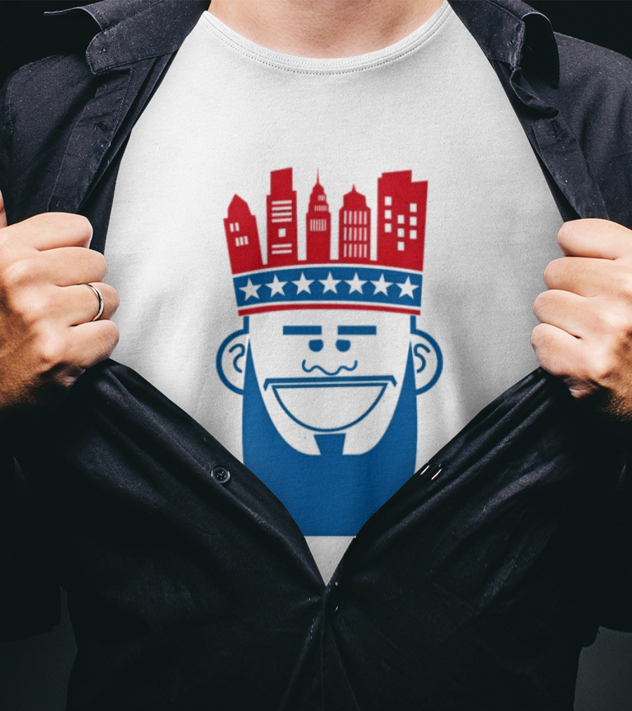 Lebron James Philadelphia 76ers Philly King Skyline Crown T-Shirt