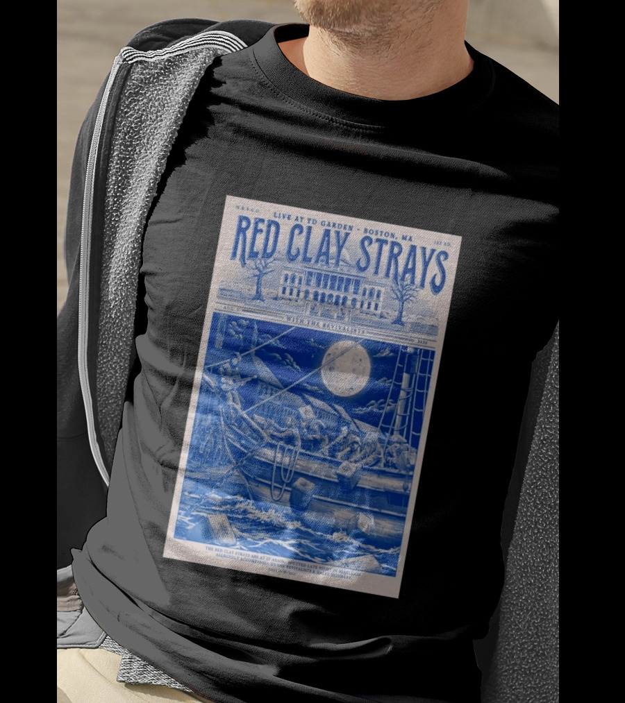 Live At TD Garden Boston MA August 1 2026 Red Clay Strays With The Revivalists T-Shirt
