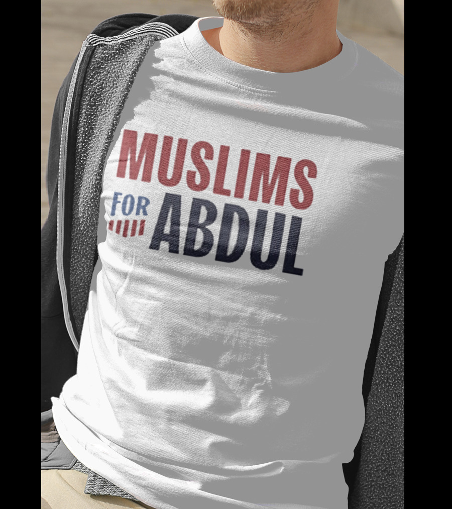 Muslims For Abdul 2026 Election Support Red And Blue T-Shirt