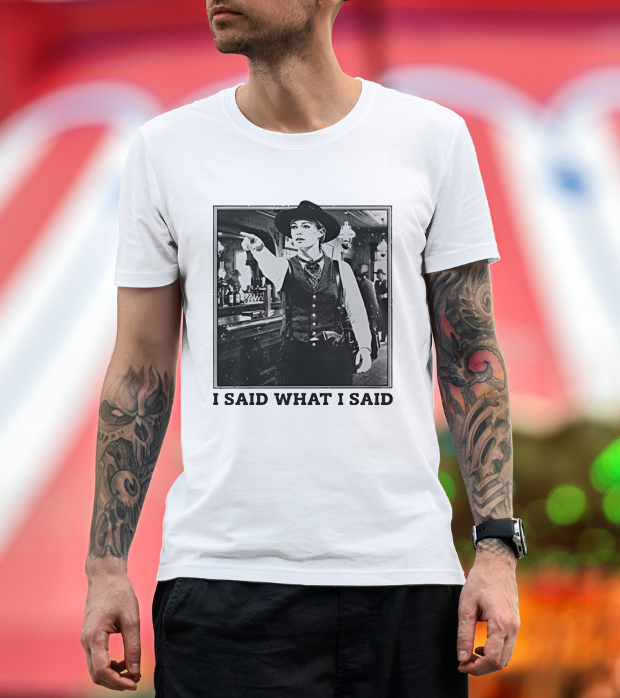Sophie Cunningham Cowgirl I Said What I Said Indiana Fever T-Shirt