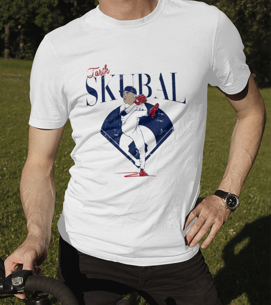 Tarik Skubal Pitcher Caricature MLB Dodgers T-Shirt