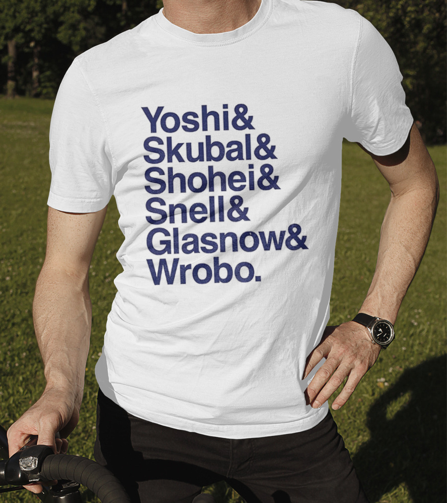 Yoshi Skubal Shohei Snell Glasnow Wrobo Dodgers Pitchers Ampersand T-Shirt