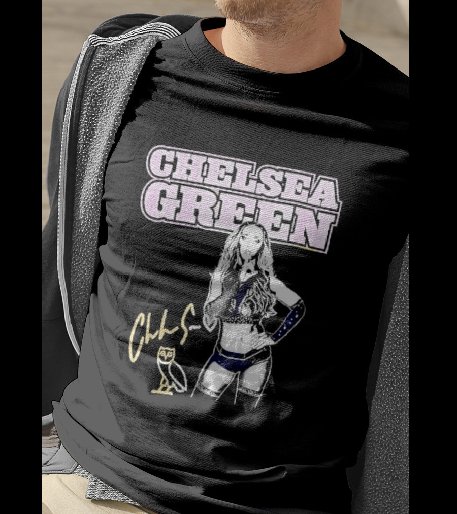 Chelsea Green Wrestling Owl Gesture Signature T-Shirt