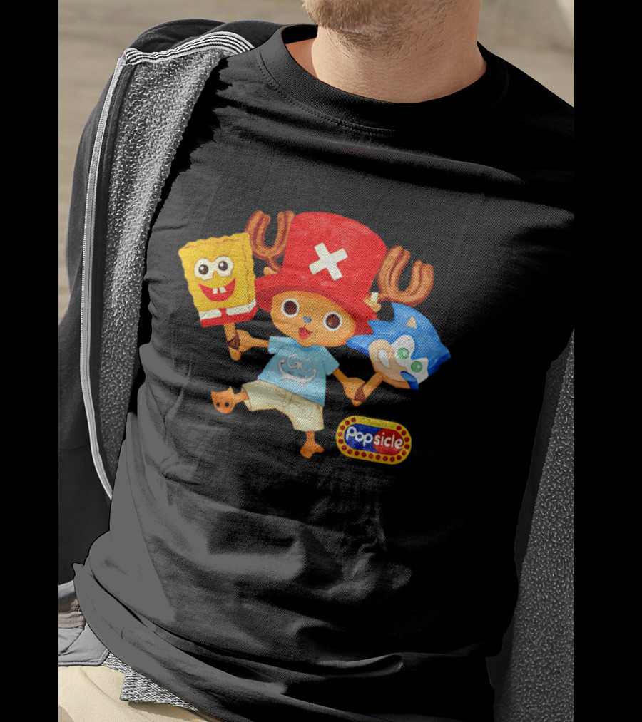 Chopper Popsicle SpongeBob Sonic T-Shirt