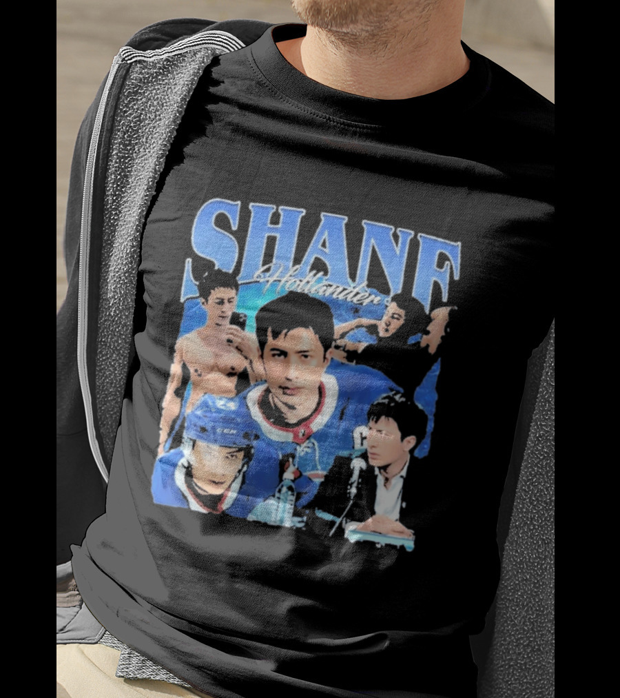 Shane Hollander Hockey Player Collage Hudson Williams T-Shirt