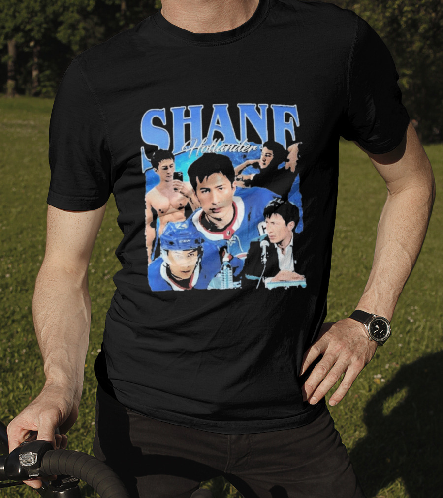 Shane Hollander Hockey Player Collage Hudson Williams T-Shirt