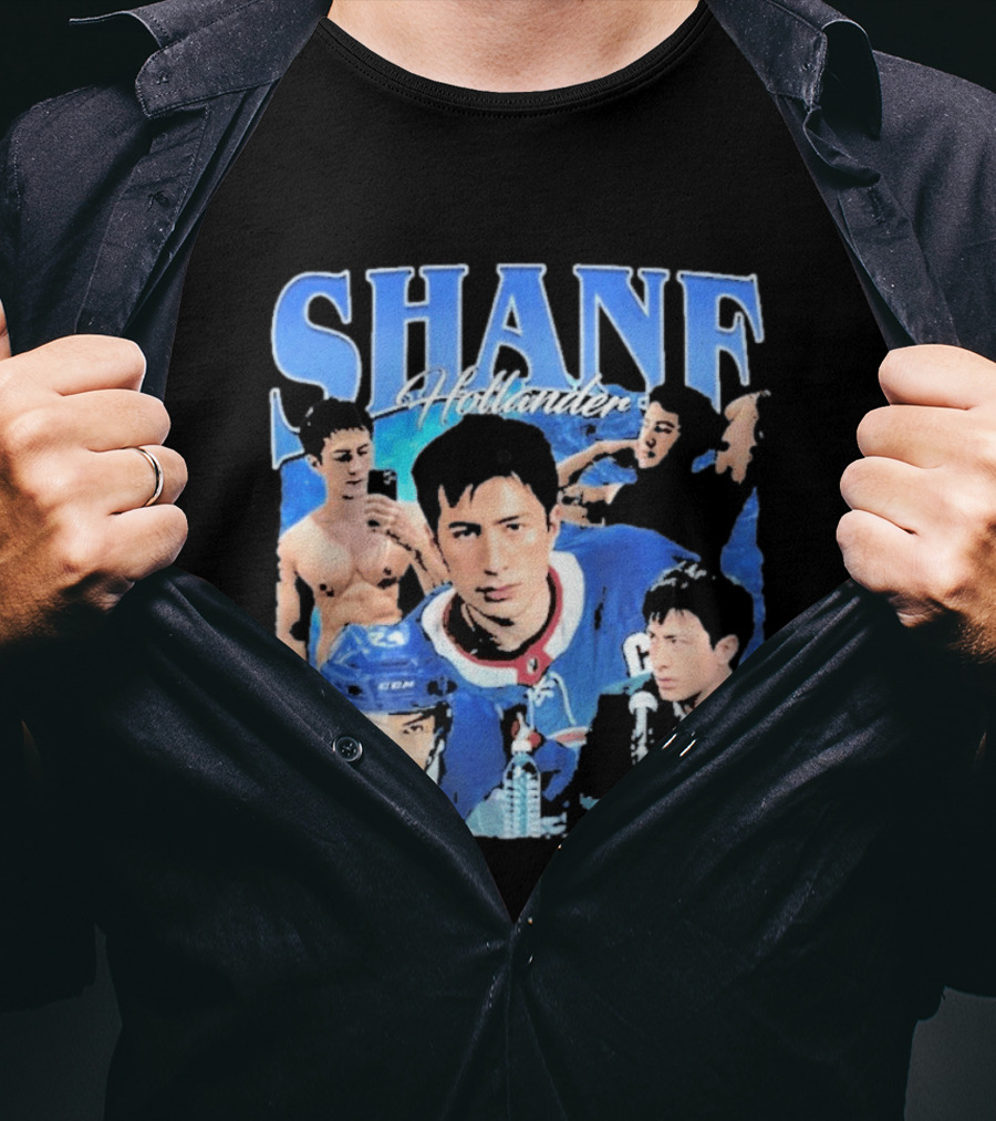 Shane Hollander Hockey Player Collage Hudson Williams T-Shirt