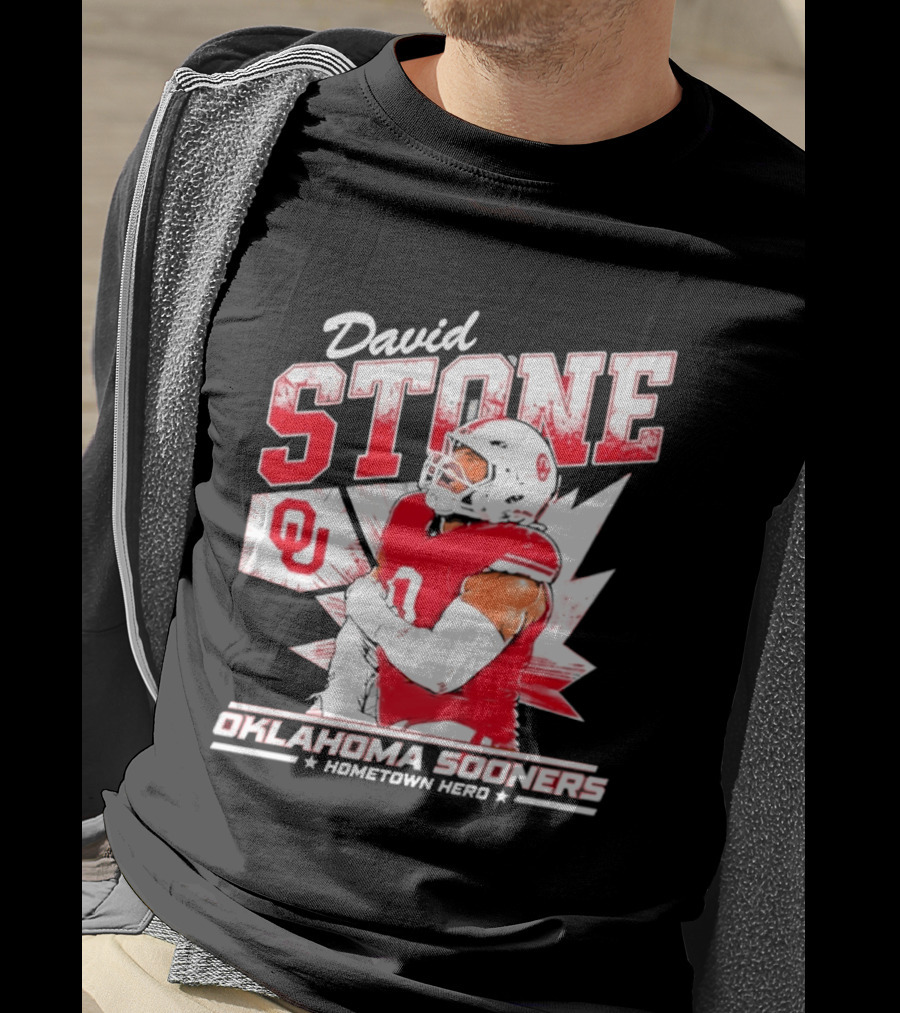 David Stone Oklahoma Sooners Hometown Hero OU Football Star T-Shirt