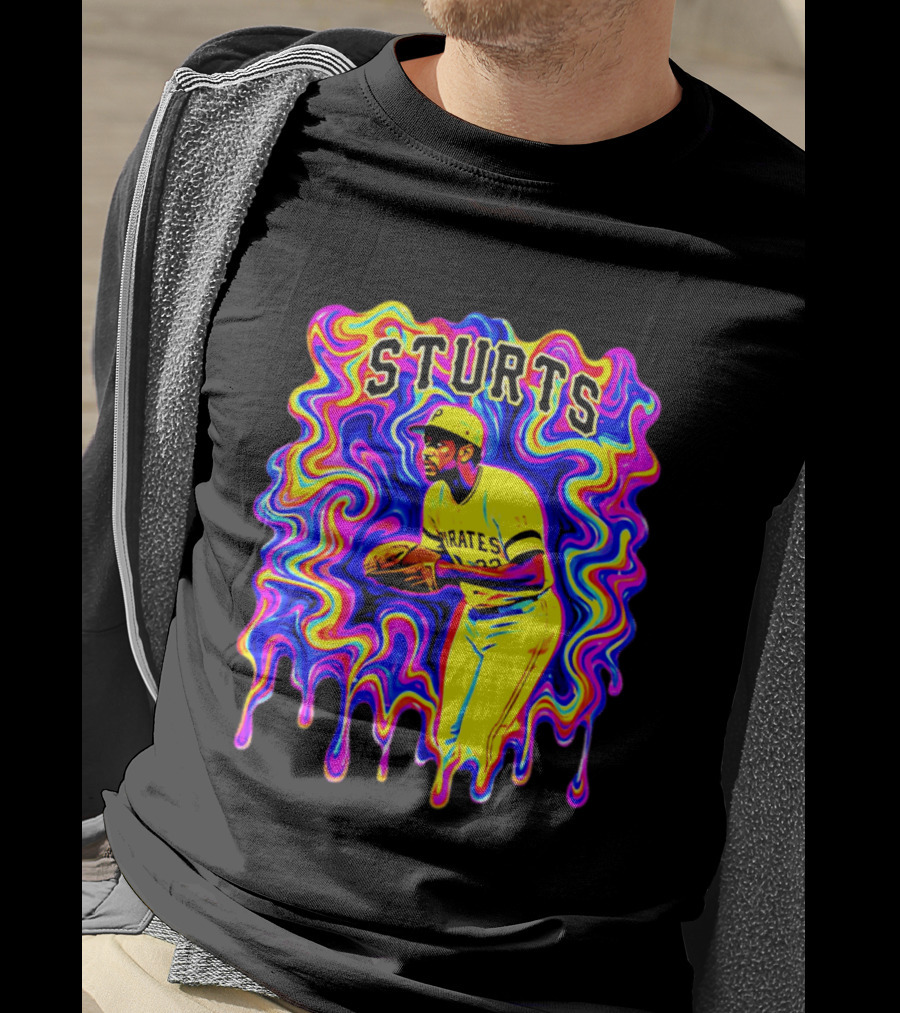 Pirates Dock Ellis Psychedelic Sturts Baseball Pitcher T-Shirt