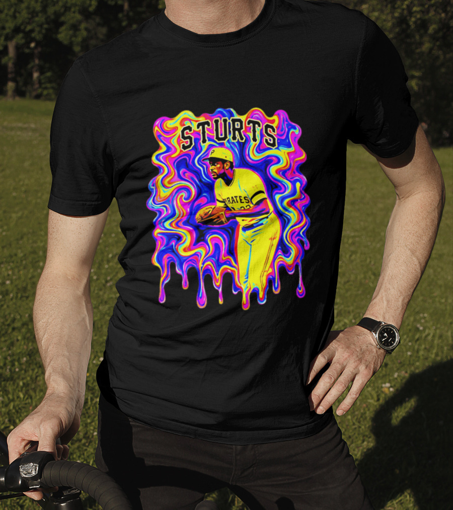Pirates Dock Ellis Psychedelic Sturts Baseball Pitcher T-Shirt