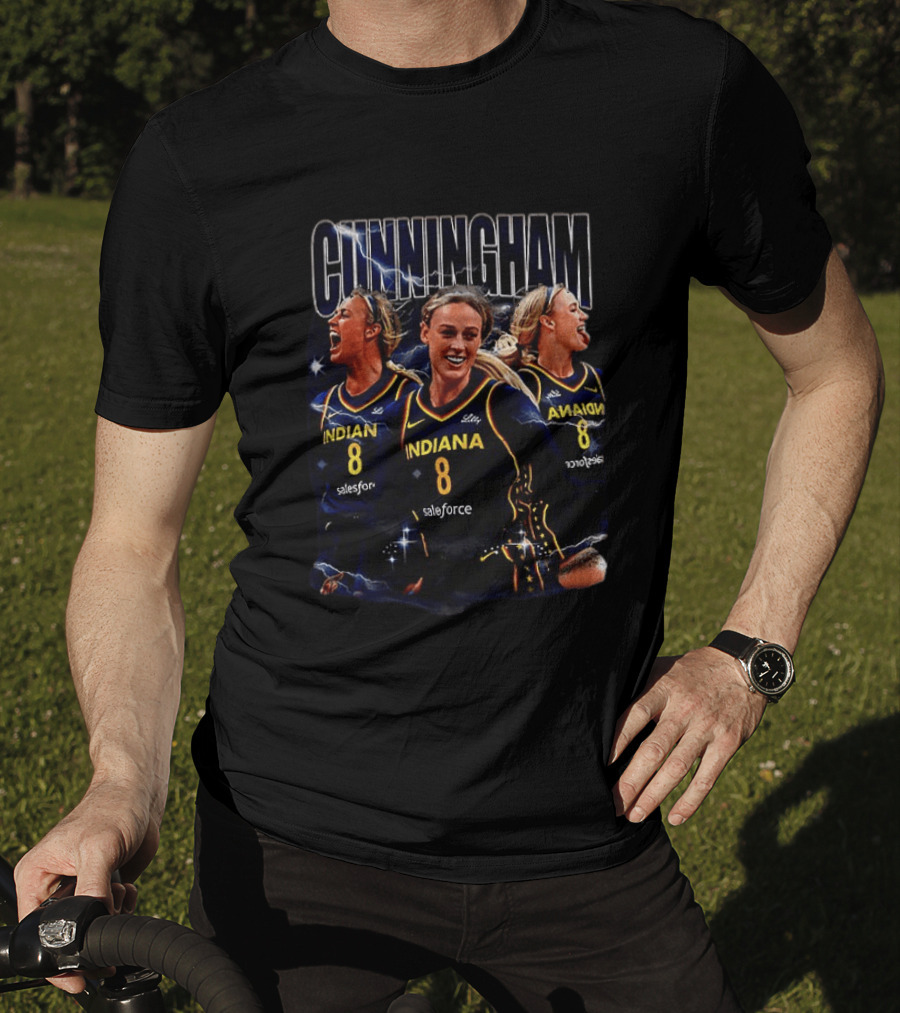 Cunningham 8 Indiana Fever Basketball Salesforce Sports T-Shirt