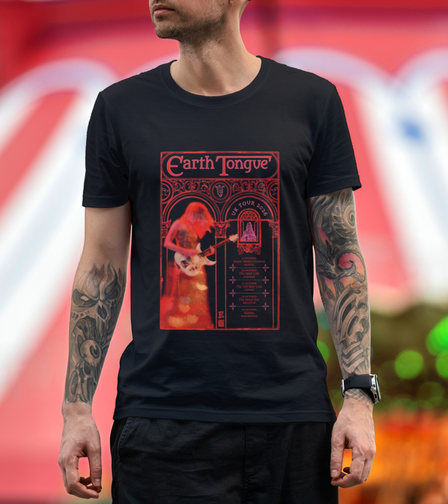 Earth Tongue UK Tour 2026 Down Stokes Festival Bristol Gilded Gothic Artistry T-Shirt