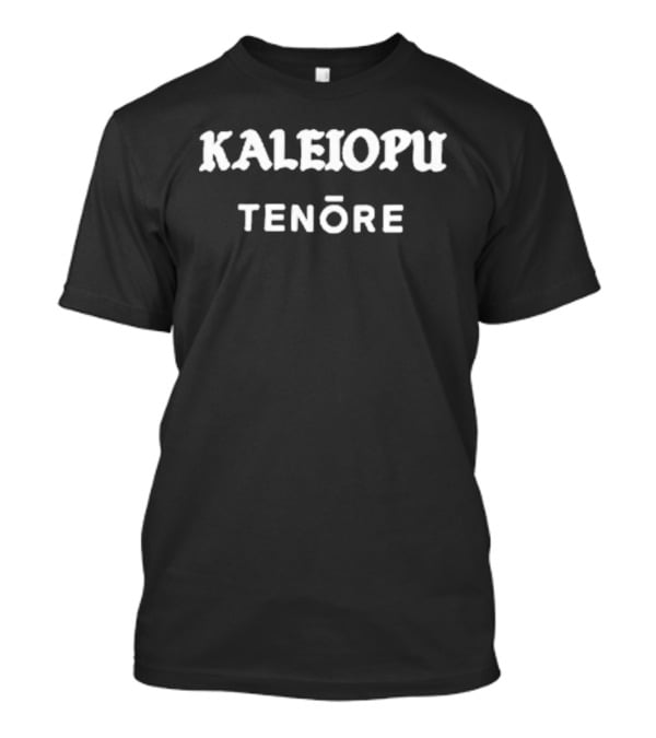 Kaleiopu Tenore Bold Text Style White T-Shirt