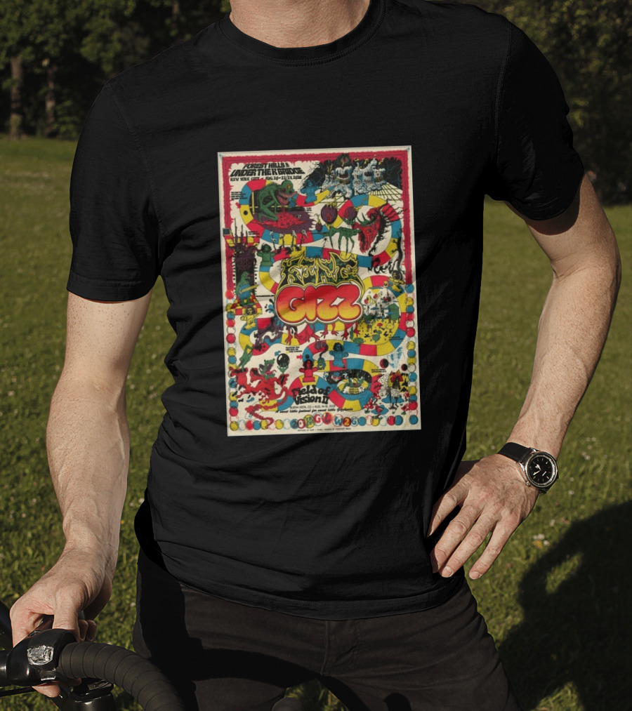 King Gizzard And The Lizard Wizard Forest Hills Under The Ring NYC Aug 2026 Field Of Vision II T-Shirt