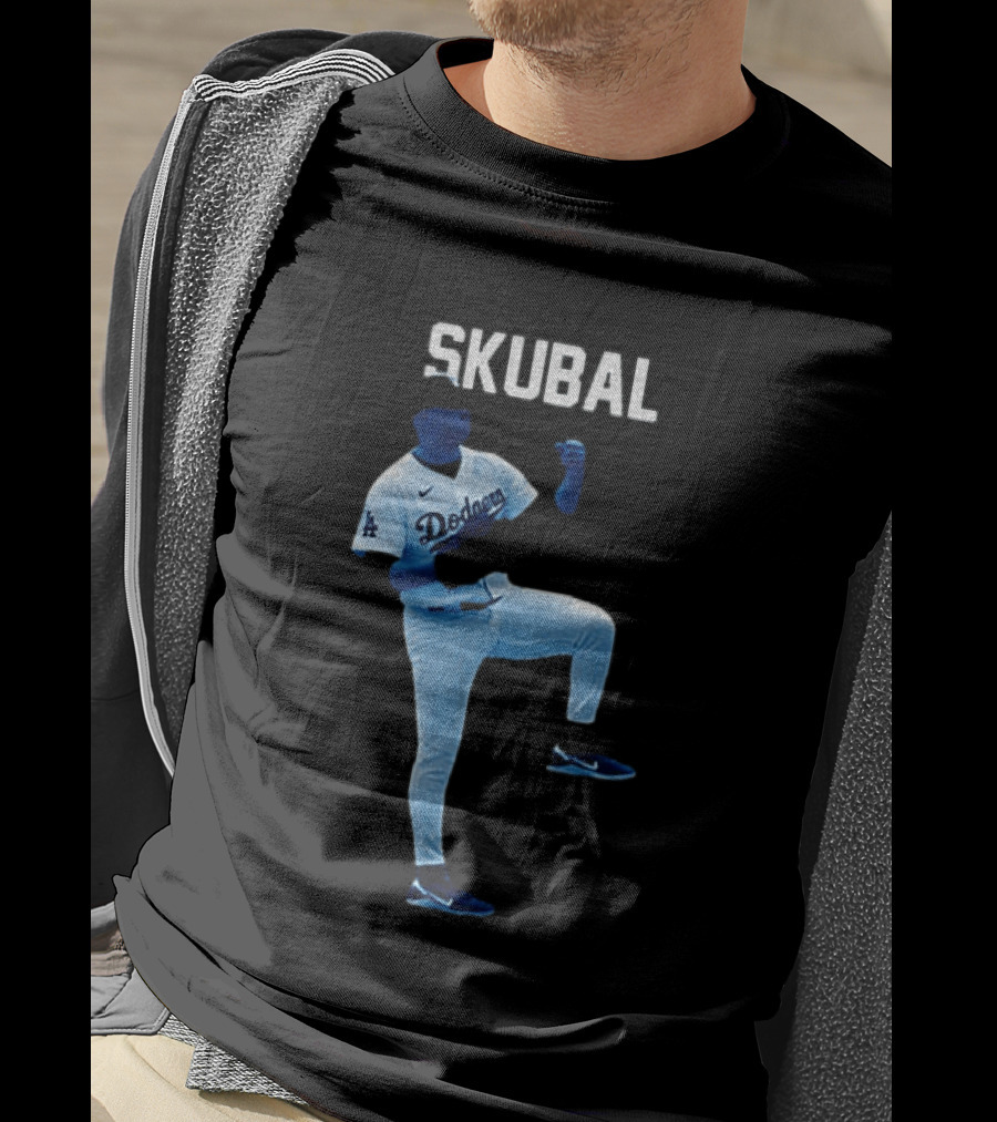 Los Angeles Dodgers Tarik Skubal 29 MLB Baseball 2026 Gradient T-Shirt
