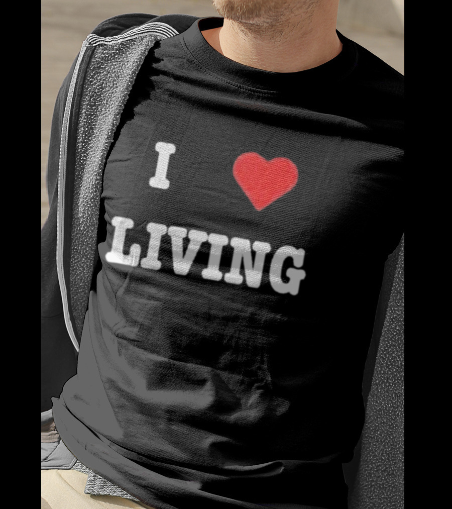 Mxdvs I Love Living Heart T-Shirt