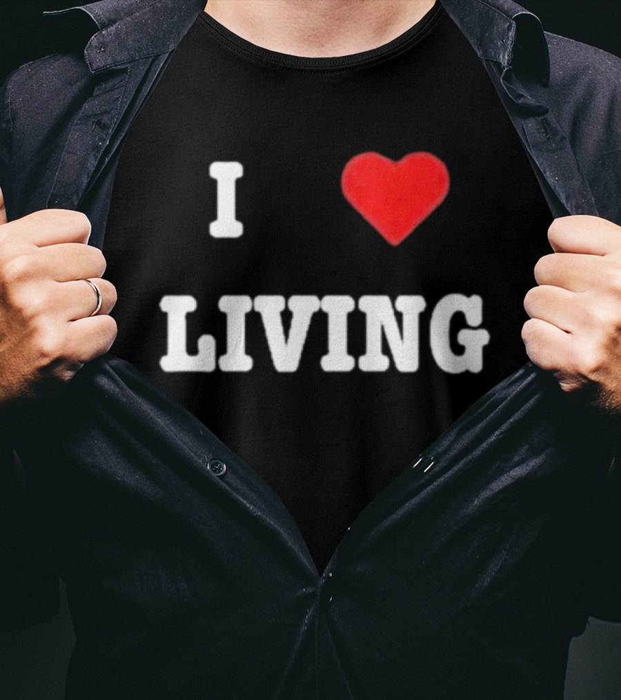 Mxdvs I Love Living Heart T-Shirt