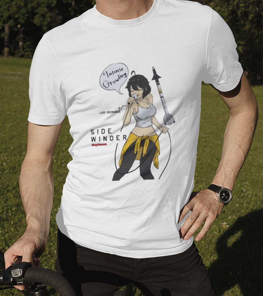 Intense Growling Sidewinder Save Ordnance Raytheon T-Shirt