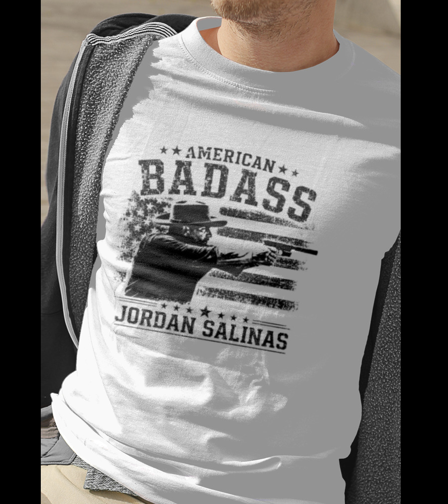 American Badass Jordan Salinas True Patriot USA Flag T-Shirt