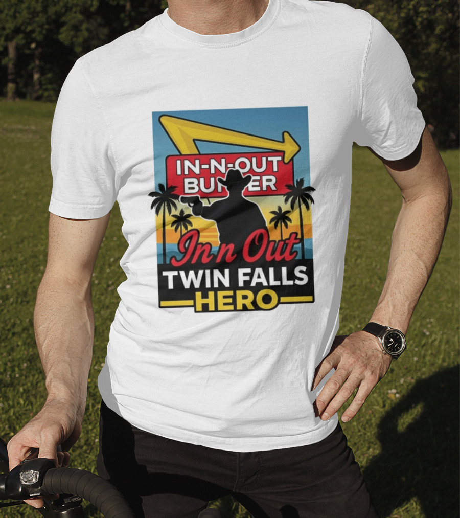 In N Out Burger Twin Falls Hero Retro Western 2026 T-Shirt