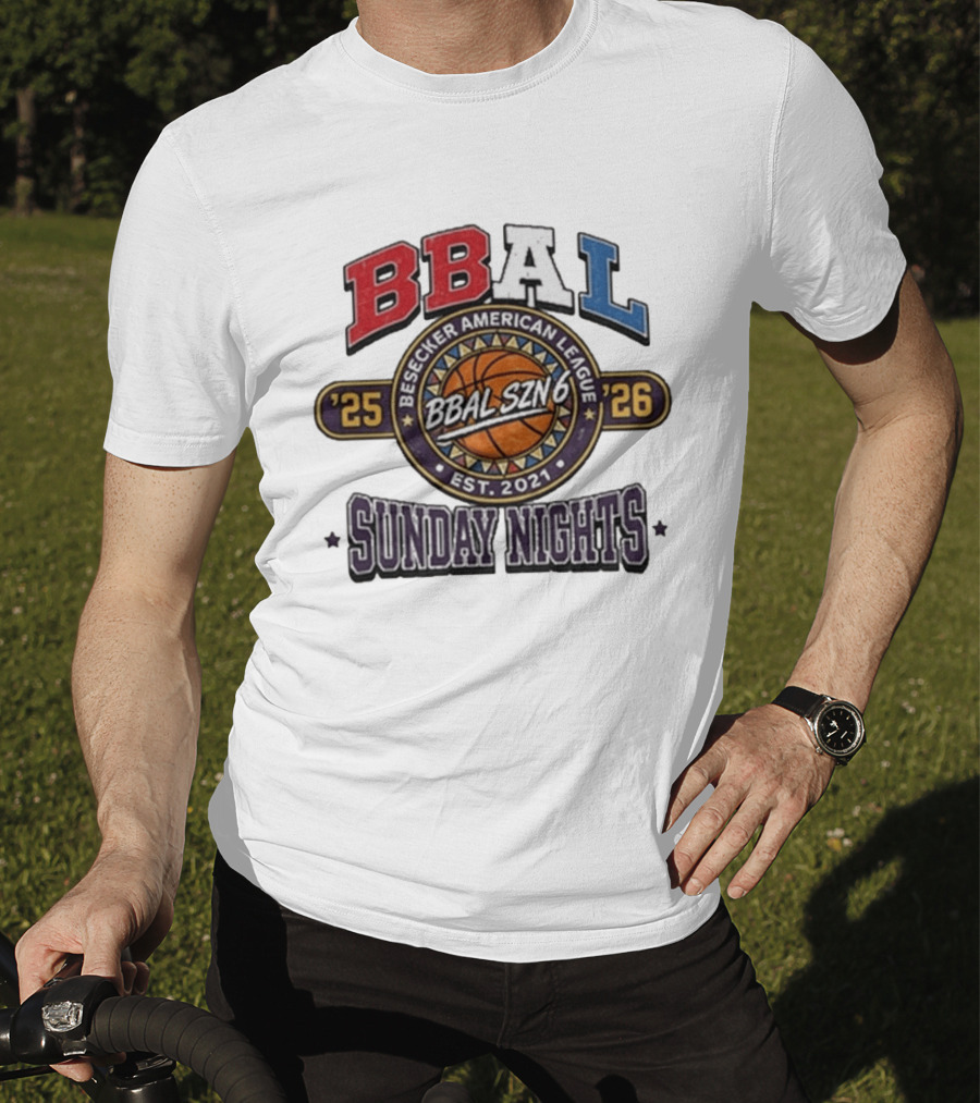 Dave Portnoy Besecker American League BBAL SZN 6 Sunday Nights 2025 2026 T-Shirt