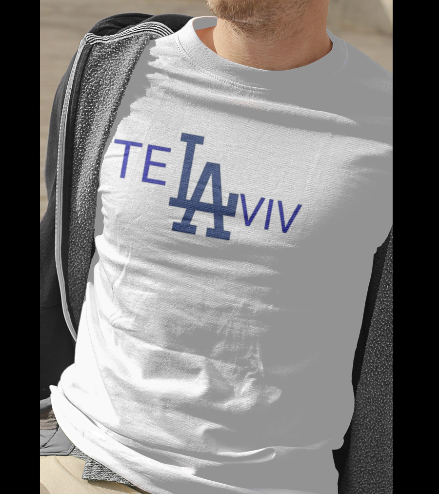 Los Angeles Dodgers Tel Aviv 2026 LA Logo Baseball Connection T-Shirt