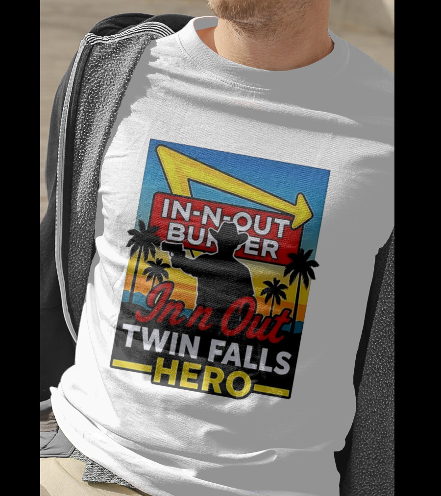 In N Out Burger Twin Falls Hero Western Sunset T-Shirt