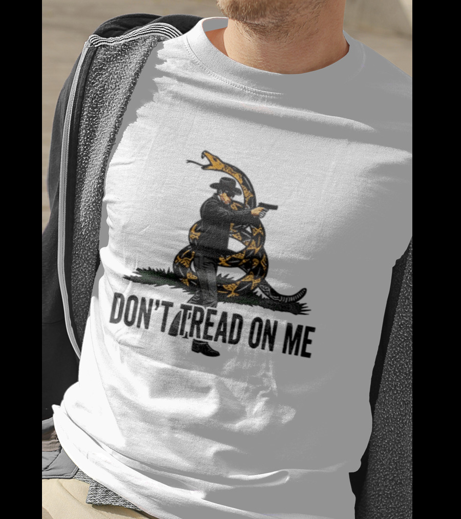 Jordan Salinas Don't Tread On Me Cowboy Snake Stand America T-Shirt