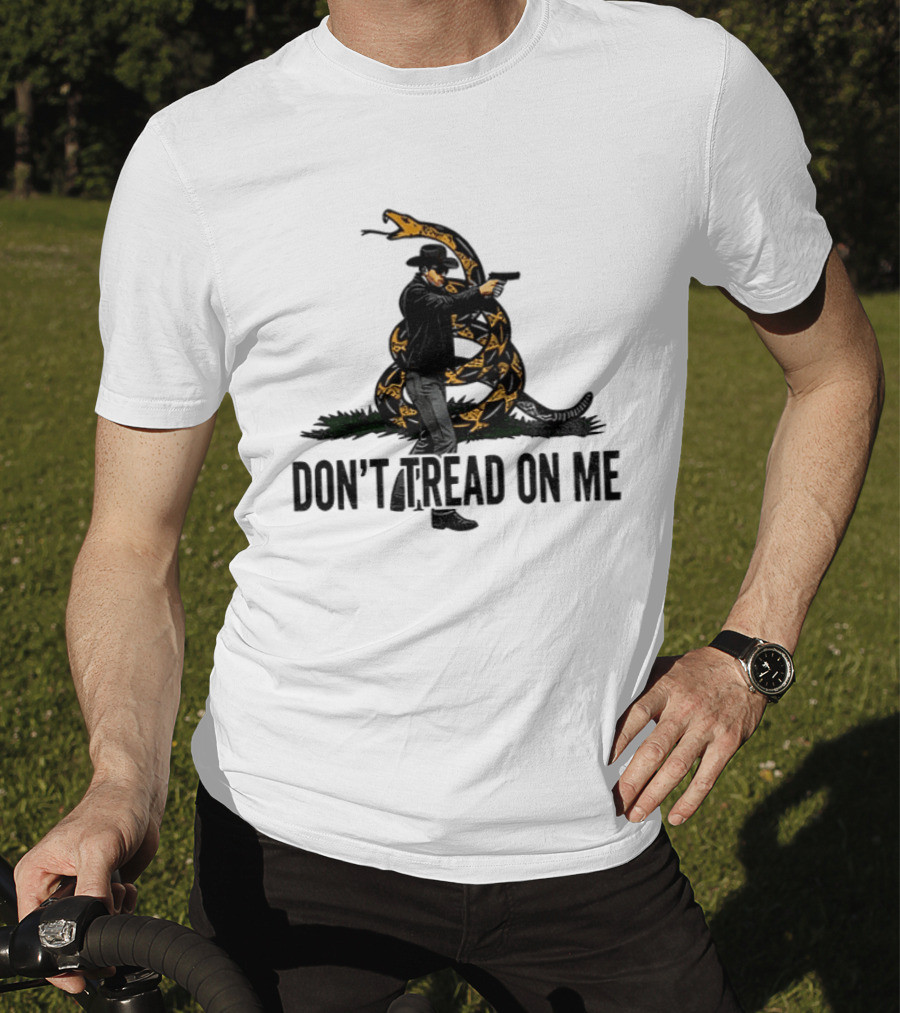 Jordan Salinas Don't Tread On Me Cowboy Snake Stand America T-Shirt