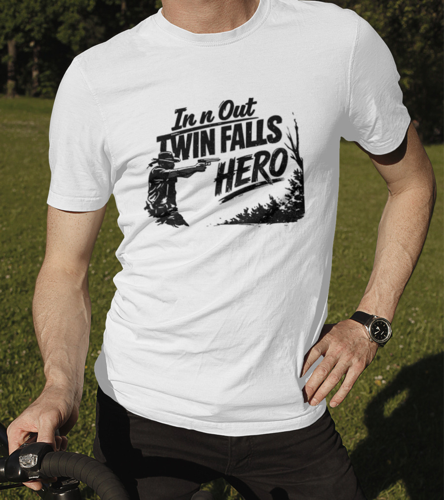 Jordan Salinas In N Out Twin Falls Hero Idaho Political T-Shirt
