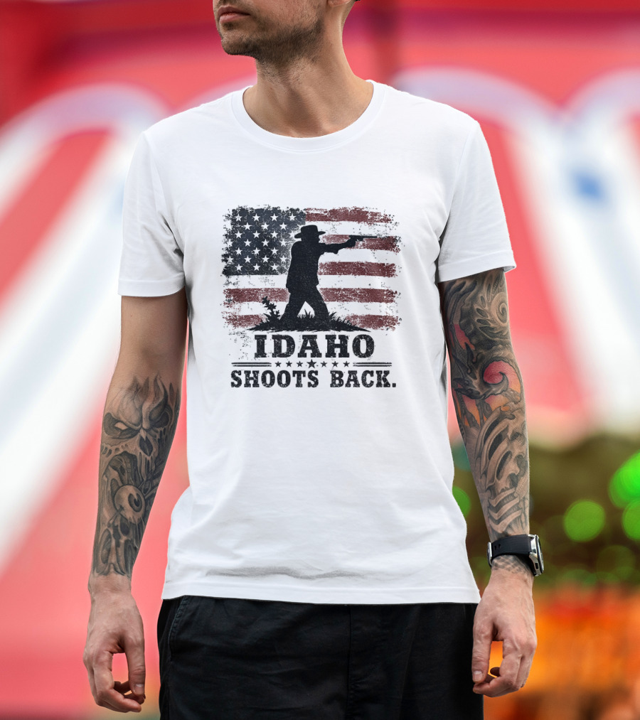 Idaho Shoots Back American Hero Flag T-Shirt
